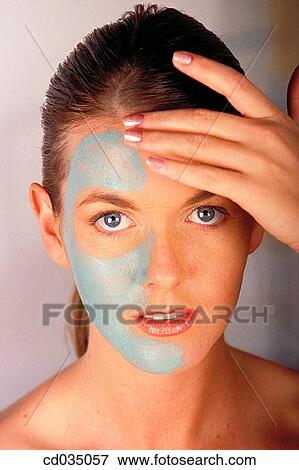 Stock Photo - apply, Body care, Beauty Care, beauty, activity. Fotosearch