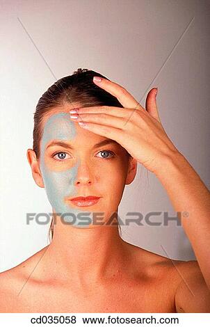 Stock Photo - apply, Body care, Beauty Care, beauty, activity. Fotosearch