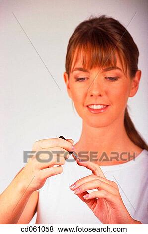 apply, brunette, Beauty Care, beauty, activity View Large Photo Image Stock Photo - apply, brunette, Beauty Care, beauty, activity. Fotosearch