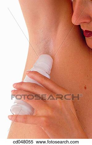 Stock Photography - armpit, Close-up, Beauty Care, beauty, apply. Fotosearch