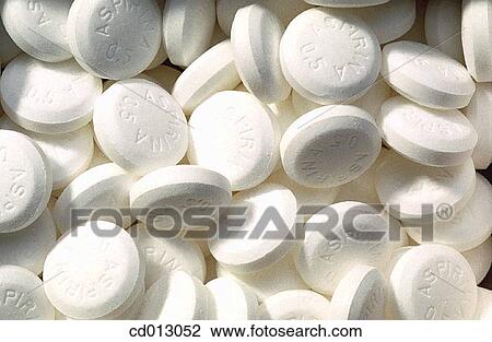 Stock Image - Aspirins. Fotosearch