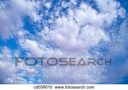 Stock Image - atmosphere, cloud, blue, background, air. Fotosearch