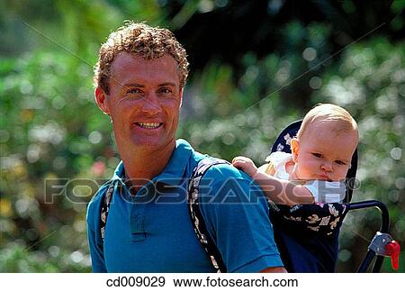 baby, Backpack baby carrier, child View Large Photo Image Stock Photo - baby, Backpack baby carrier, child. Fotosearch