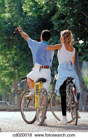 back view, bicycle, bicyclist, biker View Large Photo Image Stock Photo - back view, bicycle, bicyclist, biker. Fotosearch