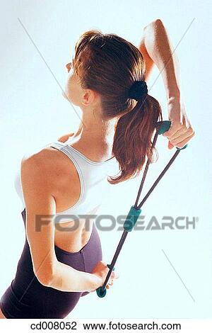 back view, brunette, activity View Large Photo Image Stock Image - back view, brunette, activity. Fotosearch