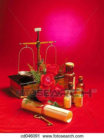 Stock Image - balance, bottle, cap, chemistry, Close-up. Fotosearch