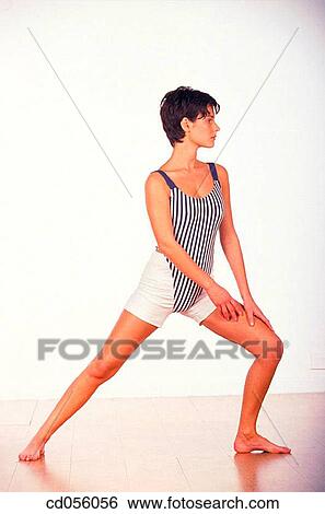 barefoot, calisthenics, brunette, activity View Large Photo Image Stock Photograph - barefoot, calisthenics, brunette, activity. Fotosearch