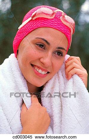 bathing-cap, Close-up, content View Large Photo Image Stock Photography - bathing-cap, Close-up, content. Fotosearch
