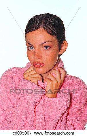 bathrobe, beauty, Beauty Care, brunette View Large Photo Image Stock Photo - bathrobe, beauty, Beauty Care, brunette. Fotosearch
