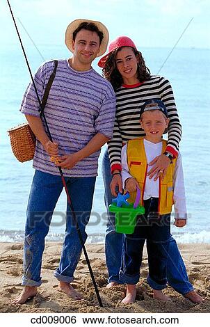 Stock Photograph - beach, boy, cap, child. Fotosearch