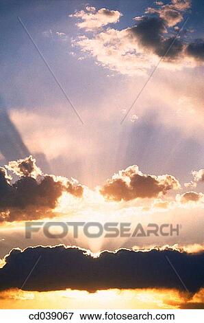 Stock Photo - beam, cloud, concept, day, God. Fotosearch