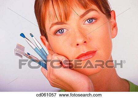 beauty, Beauty Care, brunette, brush View Large Photo Image Stock Photo - beauty, Beauty Care, brunette, brush. Fotosearch