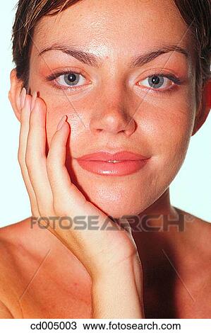 beauty, Beauty Care, brunette, Close-up View Large Photo Image Stock Image - beauty, Beauty Care, brunette, Close-up. Fotosearch