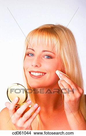 Picture - beauty, blond, Beauty Care, activity. Fotosearch