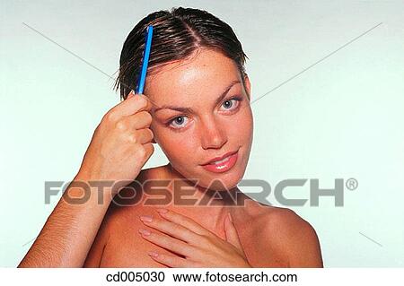 beauty, brunette, Beauty Care, activity View Large Photo Image Stock Image - beauty, brunette, Beauty Care, activity. Fotosearch