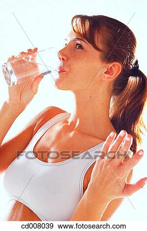 Stock Photo - beauty, brunette, Beauty Care, activity. Fotosearch