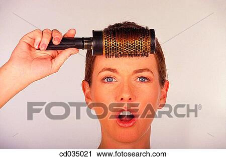 beauty, brush, brunette, Beauty Care, activity View Large Photo Image Stock Image - beauty, brush, brunette, Beauty Care, activity. Fotosearch