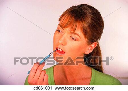 beauty, brush, brunette, Beauty Care, activity View Large Photo Image Stock Image - beauty, brush, brunette, Beauty Care, activity. Fotosearch