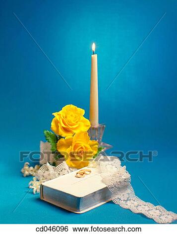 Bible, blue, book, candle, Close-up View Large Photo Image Stock Photograph - Bible, blue, book, candle, Close-up. Fotosearch