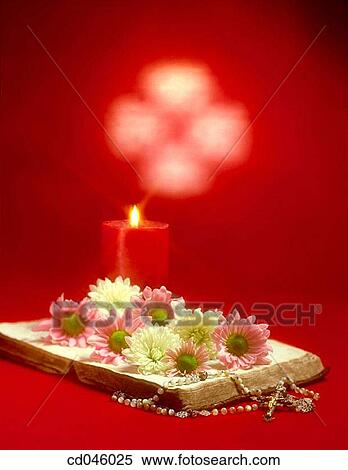 Bible, book, candle, Christian, Christianity, Close-up View Large Photo Image Stock Photography - Bible, book, candle, Christian, Christianity, Close-up. Fotosearch