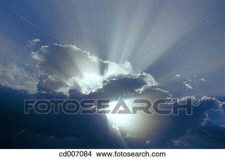 Picture - blue, atmosphere, beyond, beam, background, air. Fotosearch