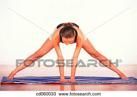 Body care, calisthenics, brunette, ability View Large Photo Image Stock Image - Body care, calisthenics, brunette, ability. Fotosearch