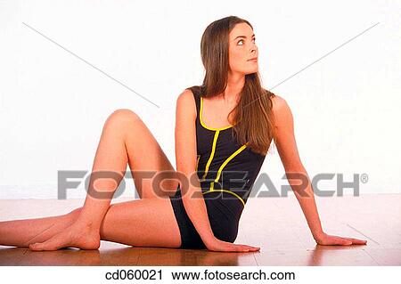 Body care, calm, brunette, ability View Large Photo Image Stock Image - Body care, calm, brunette, ability. Fotosearch