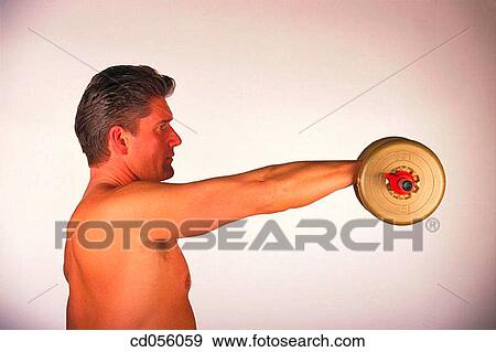 Stock Photo - bodybuilder, body-building, arm. Fotosearch