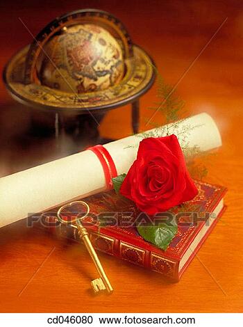 Stock Image - book, Close-up, concept, culture, diploma. Fotosearch