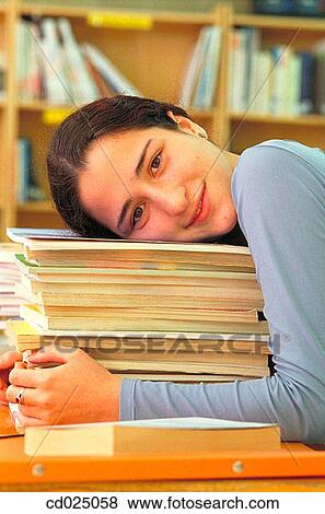 book, College student, brunette, adolescence View Large Photo Image Stock Photo - book, College student, brunette, adolescence. Fotosearch