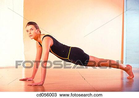 brunette, calisthenics, activity View Large Photo Image Stock Image - brunette, calisthenics, activity. Fotosearch