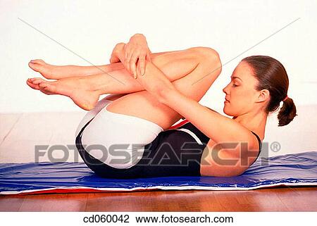 brunette, calisthenics, activity View Large Photo Image Stock Image - brunette, calisthenics, activity. Fotosearch