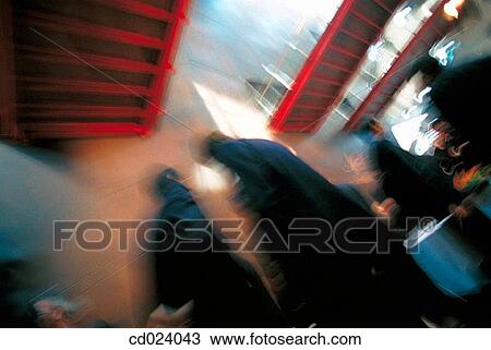 Stock Image - businesspeople, activity, businessman, business, blurred, action. Fotosearch