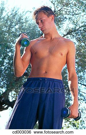 Stock Photograph - day, dumbbell, activity. Fotosearch