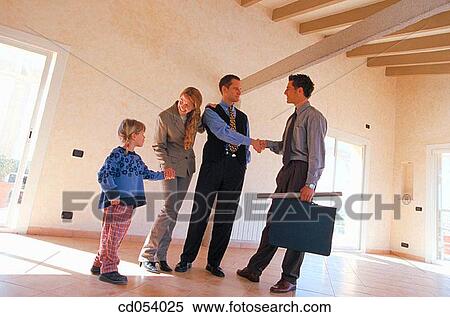 Family and contractor View Large Photo Image Stock Photography - Family and contractor. Fotosearch