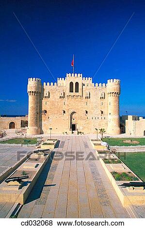 Fort of Qaitbay. Alexandria View Large Photo Image Stock Photo - Fort of Qaitbay. Alexandria. Fotosearch