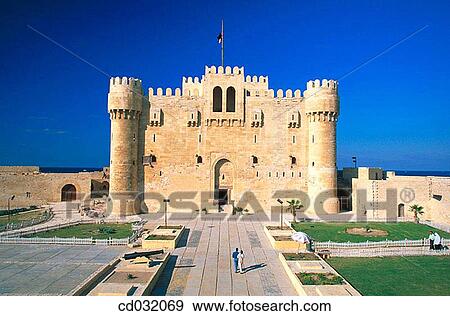 Fort of Qaitbay. Alexandria View Large Photo Image Stock Photo - Fort of Qaitbay. Alexandria. Fotosearch