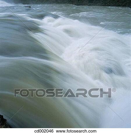 Gullfoss Waterfall. Iceland View Large Photo Image Stock Photograph - Gullfoss Waterfall. Iceland. Fotosearch
