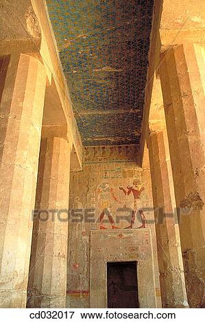 Stock Photo - Hatshepsut Temple. Deir el Bahri archeological site in the necropolis of the ancient egyptian city of Thebes, near Luxor. Fotosearch
