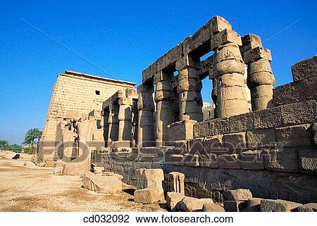 Stock Image - Luxor (ancient egyptian city of Thebes). East Bank of the Nile. Fotosearch