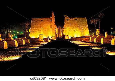 Luxor Temple at night, Luxor, Egypt View Large Photo Image Stock Image - Luxor Temple at night, Luxor, Egypt. Fotosearch