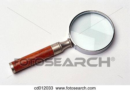 Stock Image - Magnifying glass. Fotosearch