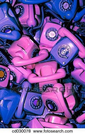 Stock Photo - Old telephones. Fotosearch