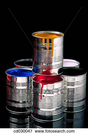 Stock Photo - Paint cans. Fotosearch