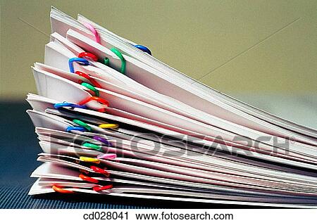 Stock Image - Papers. Fotosearch