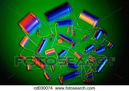 Resistances and capacitors View Large Photo Image Picture - Resistances and capacitors. Fotosearch