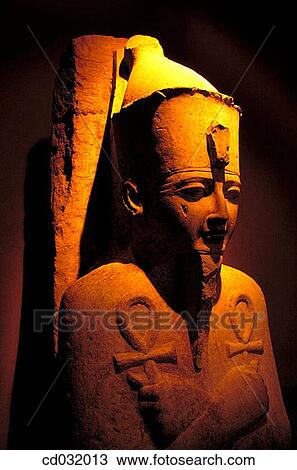 Stock Image - Statue. Luxor Museum. Luxor (ancient egyptian city of Thebes). Fotosearch