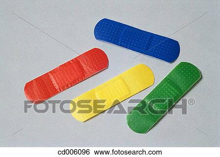 Sticking plasters View Large Photo Image Stock Photograph - Sticking plasters. Fotosearch