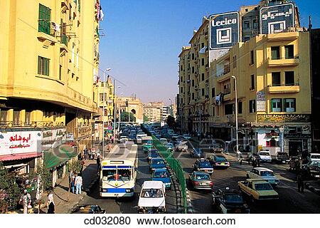 Traffic Down town Cairo, Egypt View Large Photo Image Stock Image - Traffic Down town Cairo, Egypt. Fotosearch