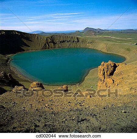 Viti volcanic crater. Krafla. Iceland View Large Photo Image Picture - Viti volcanic crater. Krafla. Iceland. Fotosearch